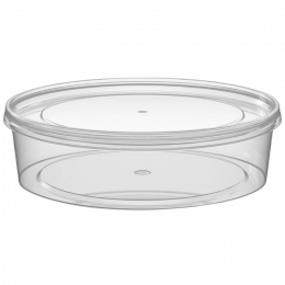 Контейнер плоский, 400 мл, D=145 мм, h=38 мм
